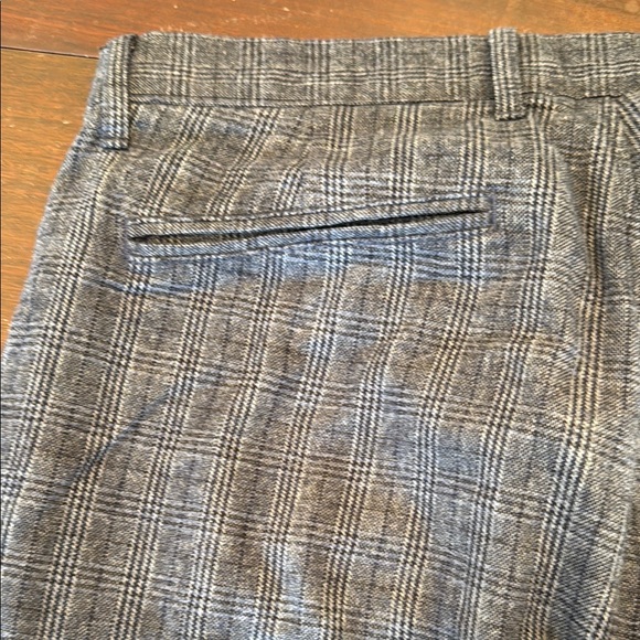 Men's Gray J. Crew 484 Slim Plaid  Dress Pants - 32 x 32 - Picture 6 of 9